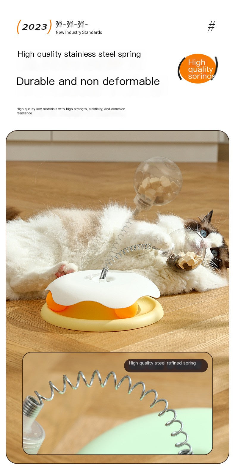 Interactive Leaky Ball Cat Toy – Keep Your Cat Entertained | Chandlers Vault